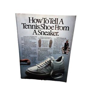 1985 Autry Sneakers Tennis Shoes Original Print Ad vintage 80s